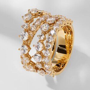 Nadri Matchpoint Crisscross CZ Ring